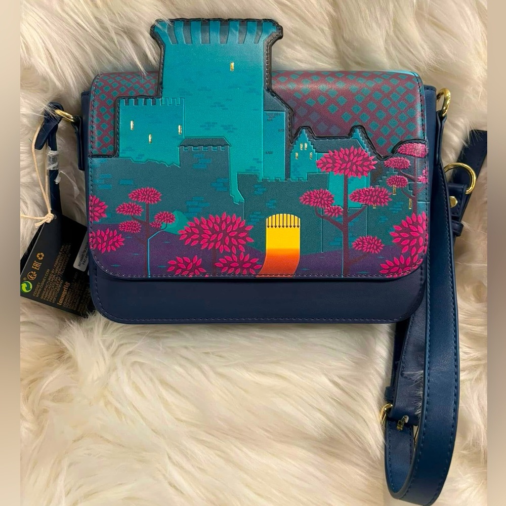 Loungefly Disney Pixar Brave Princess Merida Castle Crossbody Shoulder B… - Picture 4 of 14